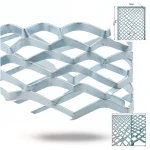 Galvanized Steel Expanded Metal Mesh Thickness 2.3 mm Width 2.44 m Length 4 m