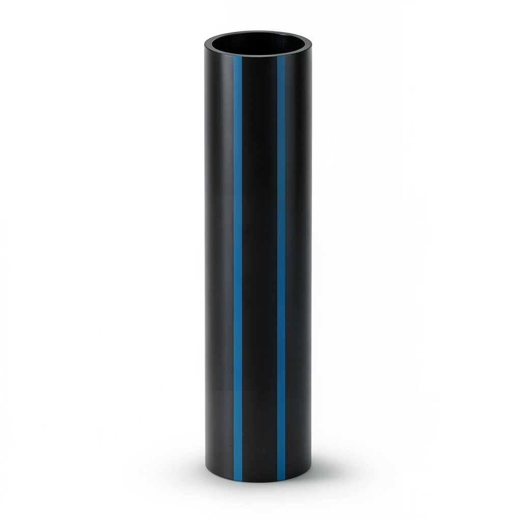 مواسير HDPE ضغط 3.2 بار PE 80 مقاس 450 ملم سمك 11.0 ملم لون اسود