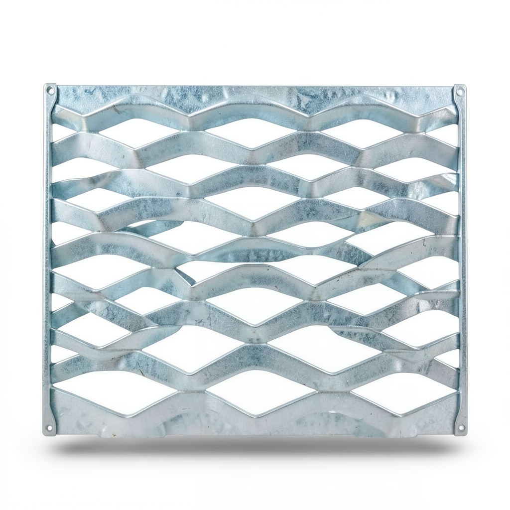Galvanized Steel Expanded Metal Mesh Thickness 2 mm Width 2.44 m Length 2 m