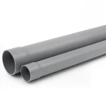 UPVC Pipe Schedule 80 Size 2 inch Thickness 6.20 mm Gray Color