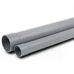 UPVC Plastic Pipe Schedule 80 Size 4 inch Thickness 9.58 mm Gray Color