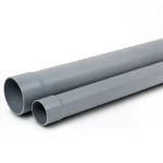 UPVC Plastic Pipe Schedule 80 Size 8 inch Thickness 14.22 mm Gray Color