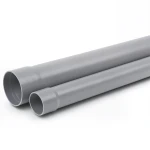 UPVC Plastic Pipe 2 inch Nominal Pressure 160 psi Thickness 2.82 mm Gray