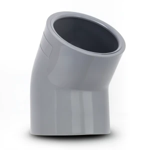 كوع UPVC زاوية 45° مقاس 1/2 إنش لون رمادي