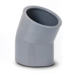 كوع UPVC بلاستيك زاوية 45° مقاس 1/2 1 إنش لون رمادي