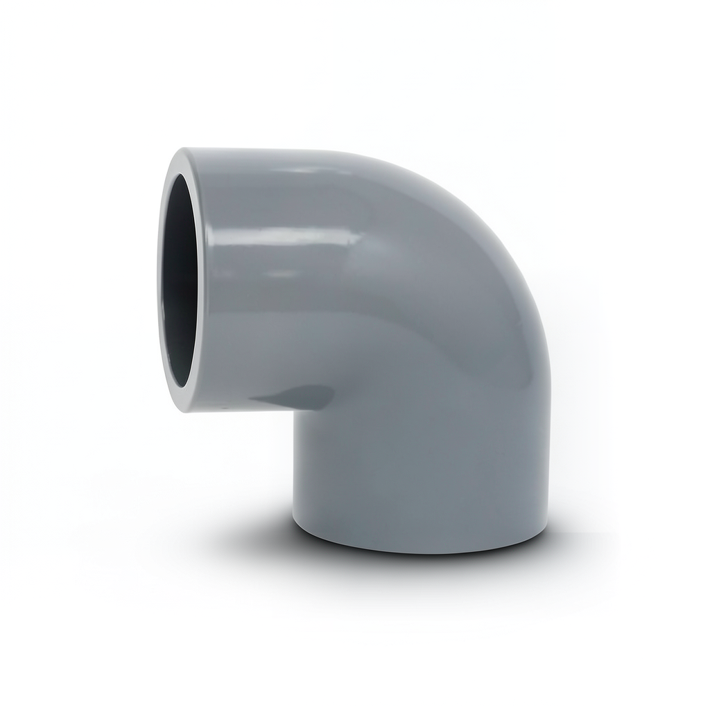 UPVC Elbow 90° Size 110 mm Pressure 16 bar Gray