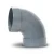 كوع UPVC زاوية °90 غير مضغوط مقاس 160 مم رمادي اللون - Image 1