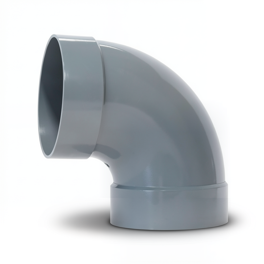 UPVC Elbow 90° Non Pressure Size 160 mm Gray