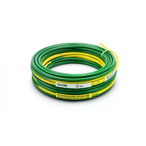 لفة سلك كهرباء تأريض نحاس مجدول 95 ملم 450/750 فولت عزل PVC لون أخضر/أصفر | مجموعة كابلات الرياض