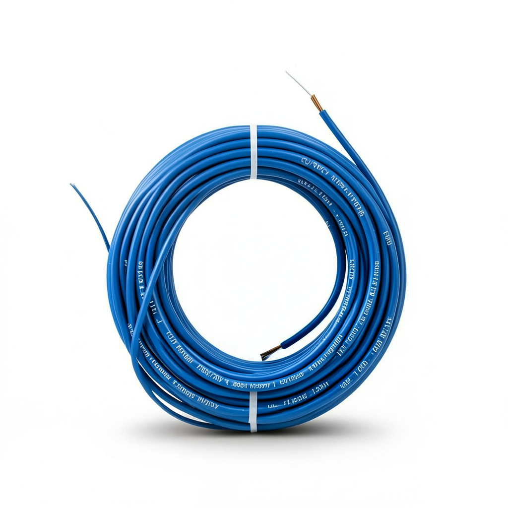 سلك نحاس شعر CU/PVC مقاس 1.5mm 450/750V أزرق | شركة كابلات جدة