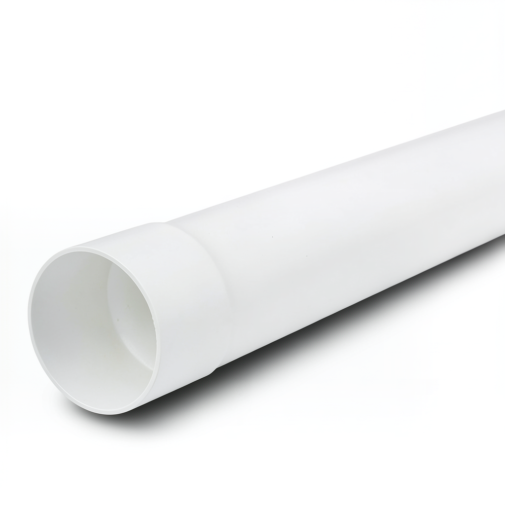 UPVC Plastic Pipe Nominal Pressure 315 psi Size 1 1/2 inch Thickness 4.09 mm White Color