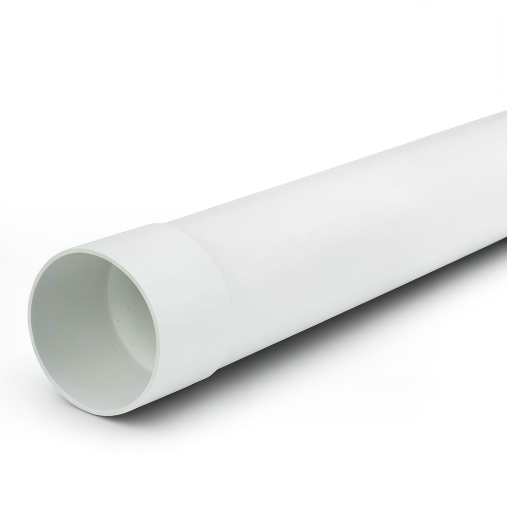 انابيب UPVC ضغط 315 psi مقاس 6 بوصة سماكة 13.97 ملم لون أبيض