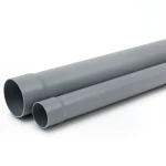 UPVC Plastic Pipe Schedule 80 Size 1 inch Thickness 5.08 mm Gray Color
