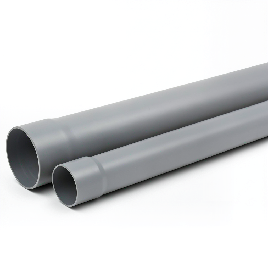 أنابيب UPVC جدول 80 مقاس 1 1/4 إنش سماكة 5.44 مم لون رمادي
