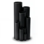 انابيب بلاستيك HDPE ضغط 6.3 بار PE 100 مقاس 280 مم سمك 10.7 مم لون اسود