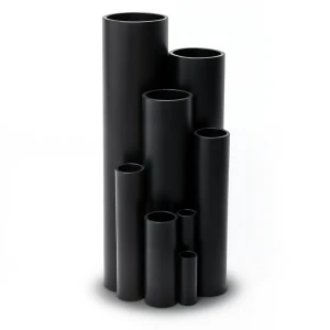 انابيب بلاستيك HDPE ضغط 6.3 بار PE 100 مقاس 280 مم سمك 10.7 مم لون اسود