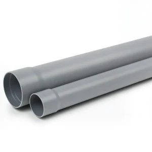 UPVC Plastic Pipe Schedule 80 Size 1 1/2 inch Thickness 5.69 mm Gray Color