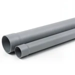 UPVC Pipe Schedule 80 Size 6 inch Thickness 12.29 mm Gray Color