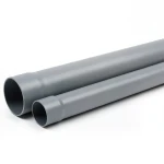 UPVC Plastic Pipe Schedule 80 Size 8 inch Thickness 14.22 mm Gray Color