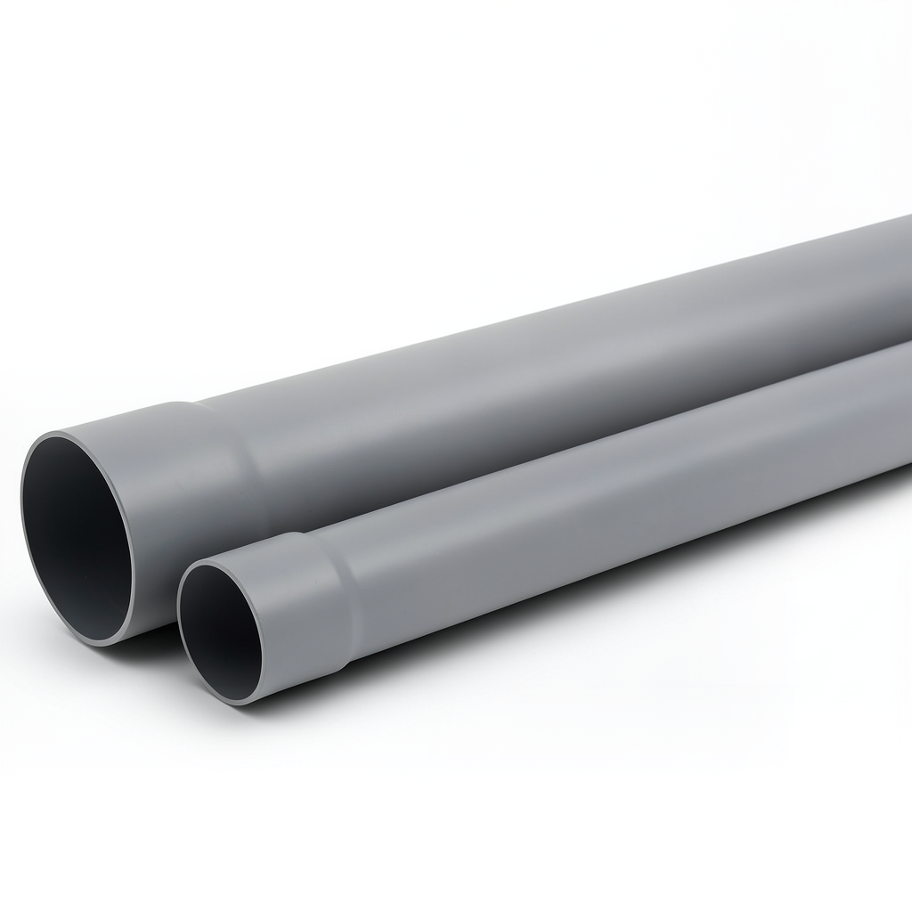 UPVC Pipe Nominal Pressure 160 psi Size 1 1/2 inch Thickness 2.36 mm Gray Color