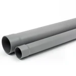 UPVC Plastic Pipe 2 inch Nominal Pressure 160 psi Thickness 2.82 mm Gray