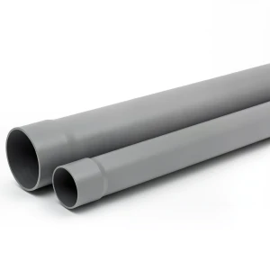 أنابيب بلاستيك UPVC مقاس 2 إنش ضغط اسمي 160 psi سماكة 2.82 ملم لون رمادي