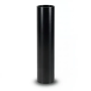 HDPE Plastic Pipe Pressure 20 Bar PE 100 Size 125 mm Thickness 14 mm Black