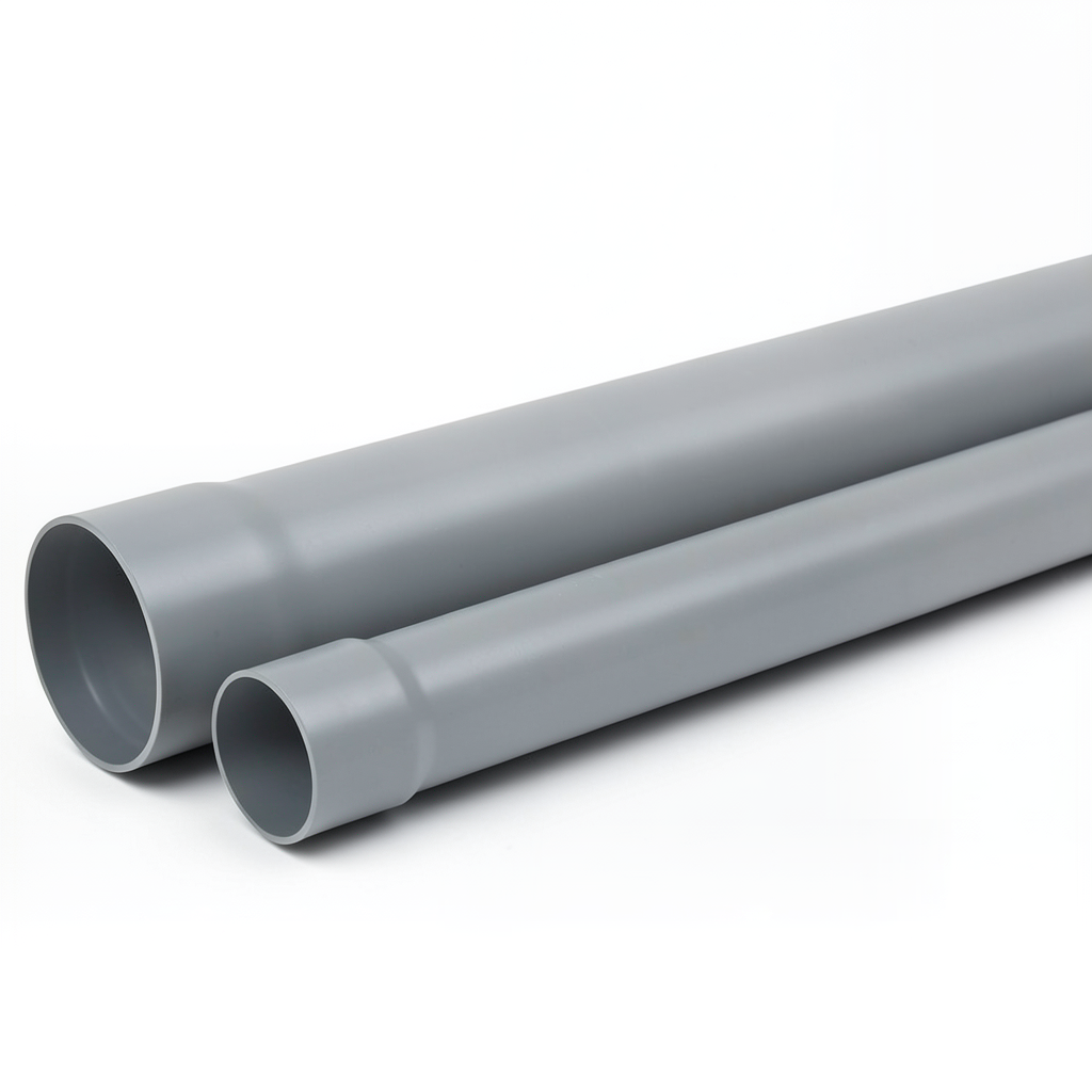 UPVC Pipe Nominal Pressure 160 psi Size 2 1/2 inch Thickness 3.30 mm Gray Color