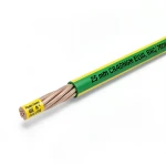 25 mm Stranded Copper Earthing Electric Wire 450/750V PVC Insulated Green/Yellow | Riyadh Cables Group