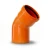 UPVC Elbow 45° Size 250 mm Orange - Image 1