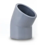 كوع UPVC زاوية 45° مقاس 1/2 إنش لون رمادي