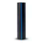 HDPE Plastic Pipe Pressure 6.3 Bar PE 100, 400 mm OD, 15.3 mm Thickness, Black