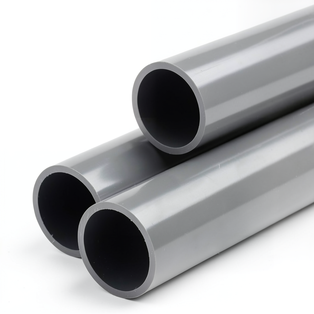 UPVC Pipes Outside Diameter 140 mm Thickness 1.8 mm Gray Color