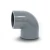 كوع UPVC زاوية °90 مقاس 200 مم لون رمادي - Image 1
