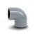 UPVC Elbow 90° Size 20 mm Pressure 16 bar Gray - Image 1
