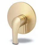 Concealed Shower Mixer Handle Single Line Light Bronze, Round Shape