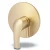 Concealed Shower Mixer Handle Single Line Light Bronze, Round Shape - Image 1