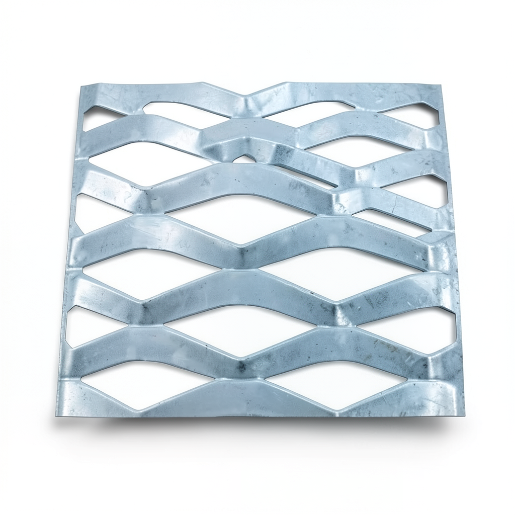 Galvanized Steel Expanded Metal Mesh Thickness 2.7 mm Width 2.44 m Length 2 m