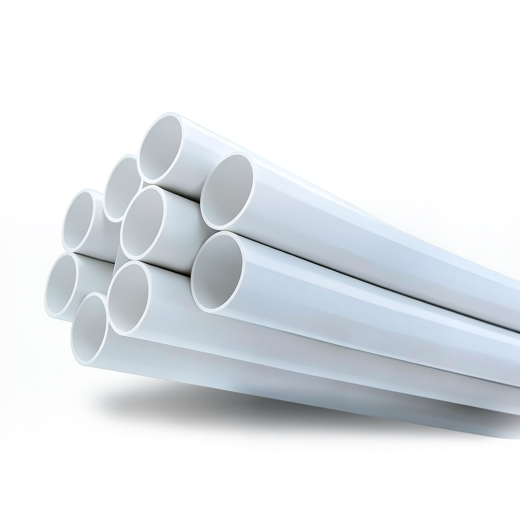 مواسير UPVC ضغط 11 بار مقاس 1 1/4 إنش سمك 1.63 مم لون أبيض