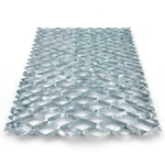 Galvanized Steel Expanded Metal Mesh Thickness 2.7 mm Width 2.44 M Length 5 M