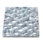 Galvanized Steel Expanded Metal Mesh Thickness 2.7 mm Width 2.44 m Length 6 m