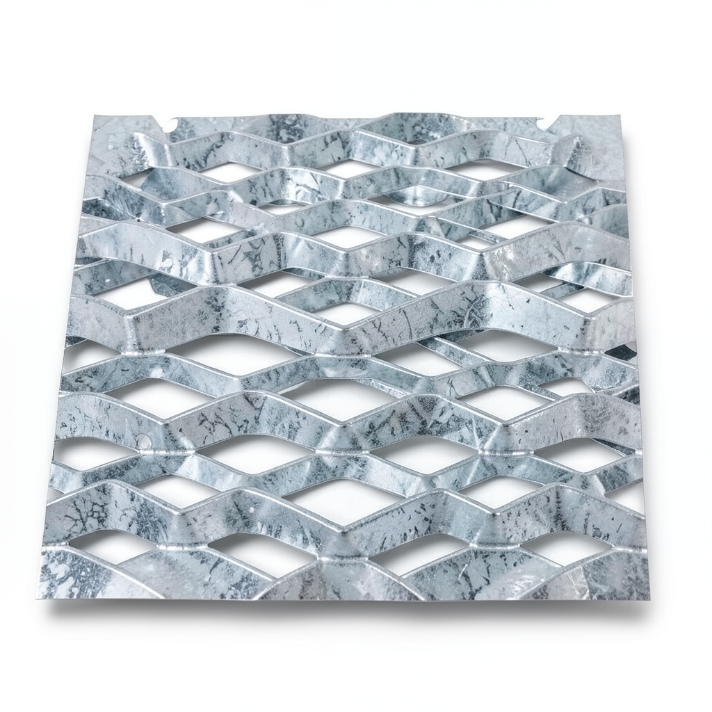 Galvanized Steel Expanded Metal Mesh Thickness 2.7 mm Width 2.44 m Length 6 m