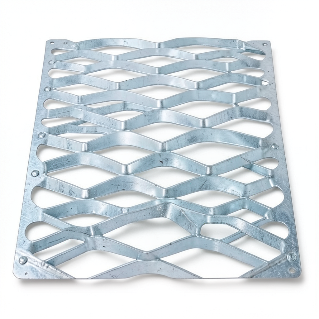 Galvanized Steel Expanded Metal Mesh Thickness 2.7 mm Width 2.44 m Length 7 m
