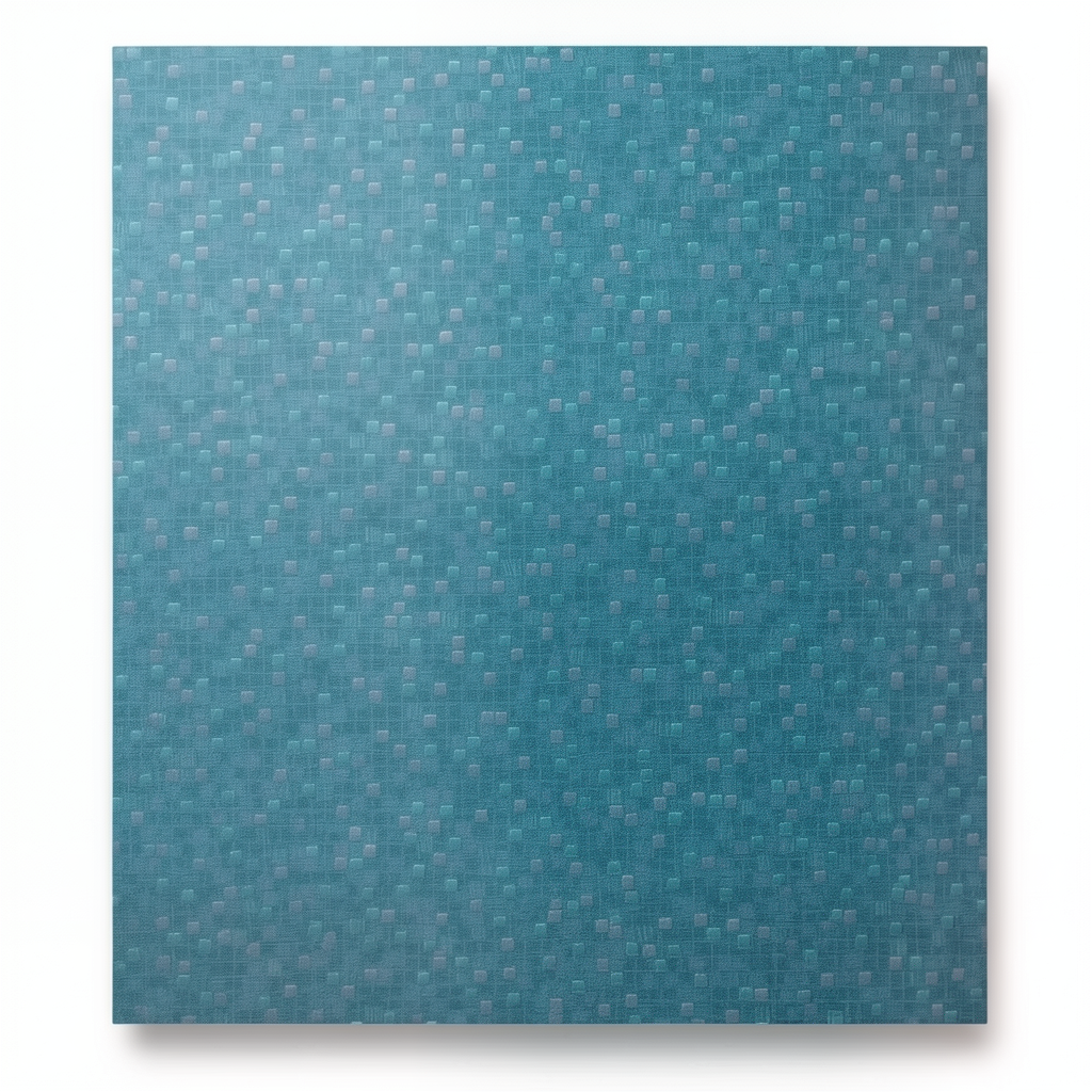 Italian Patterned Wallpaper 10m x 0.73m Turquoise, Model 45131