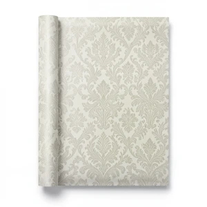 Italian Patterned Wall Covering 10m x 0.73m Light Beige, Model 45134