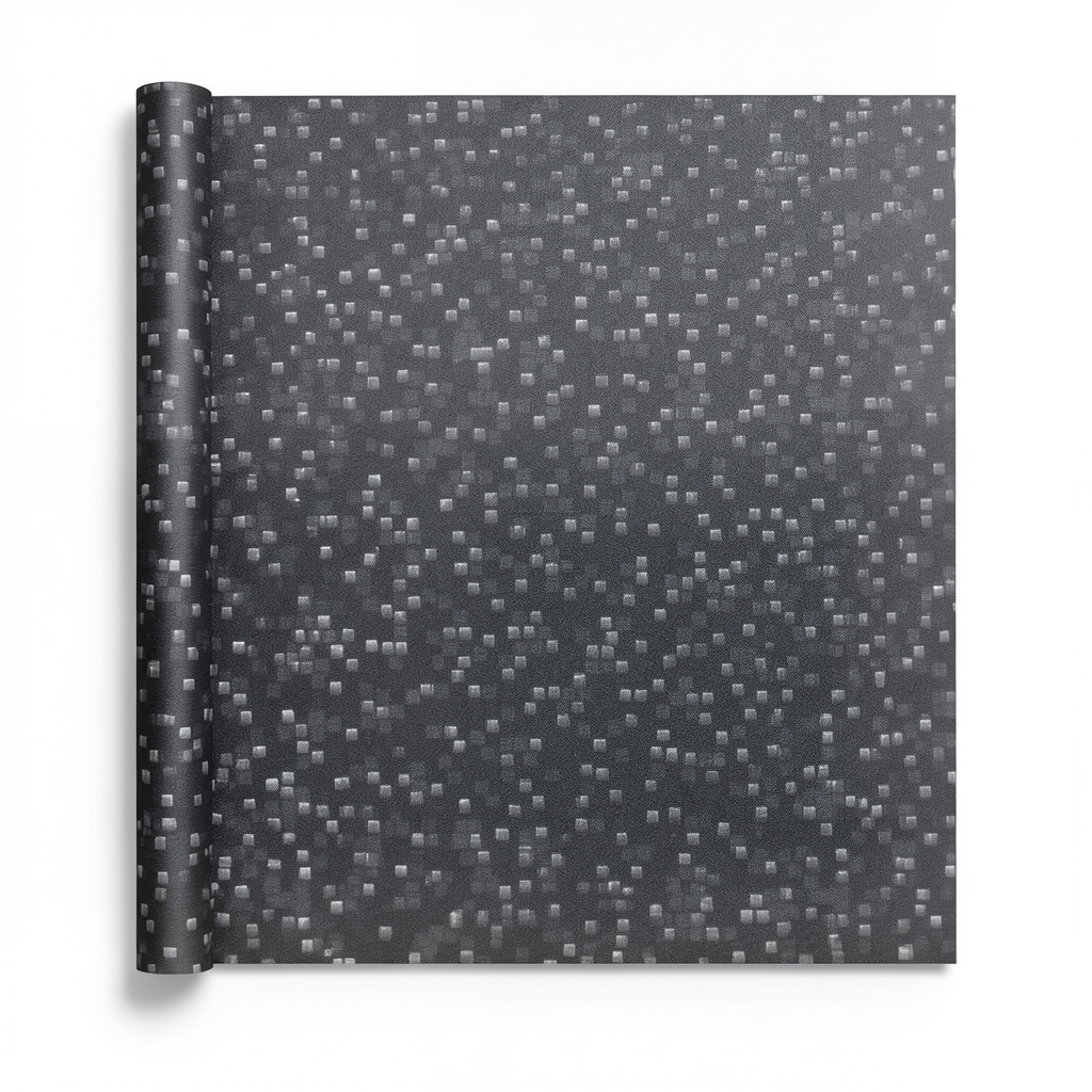 Patterned Wall Decoration 10m x 0.73m Dark Gray, Model 45132