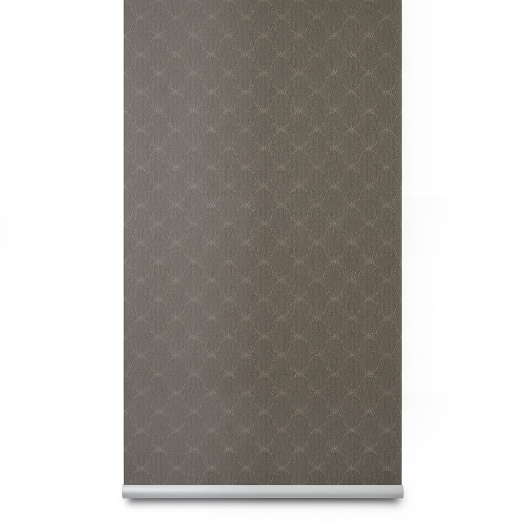 Dutch Patterned Wallpaper Dark Beige, 10m Length x 0.53m Width, Model 17351