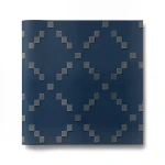 Italian Geometric Wallpaper 10m x 0.73m Dark Blue, Model 45135