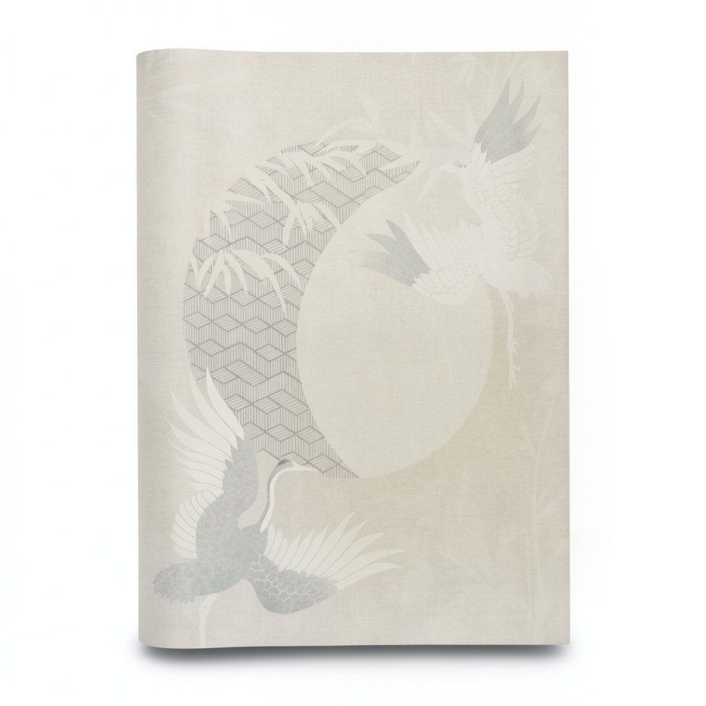 Italian Wallpaper Modern Design Beige Color, Size 10mx1.06m, Model 72904