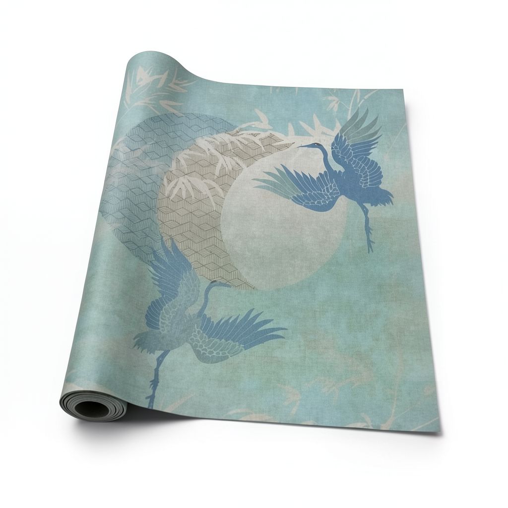 Italian Wallpaper Multi Colors Modern Design, Size 10m x 1.06m, Model 72906